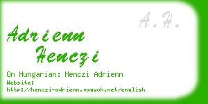 adrienn henczi business card